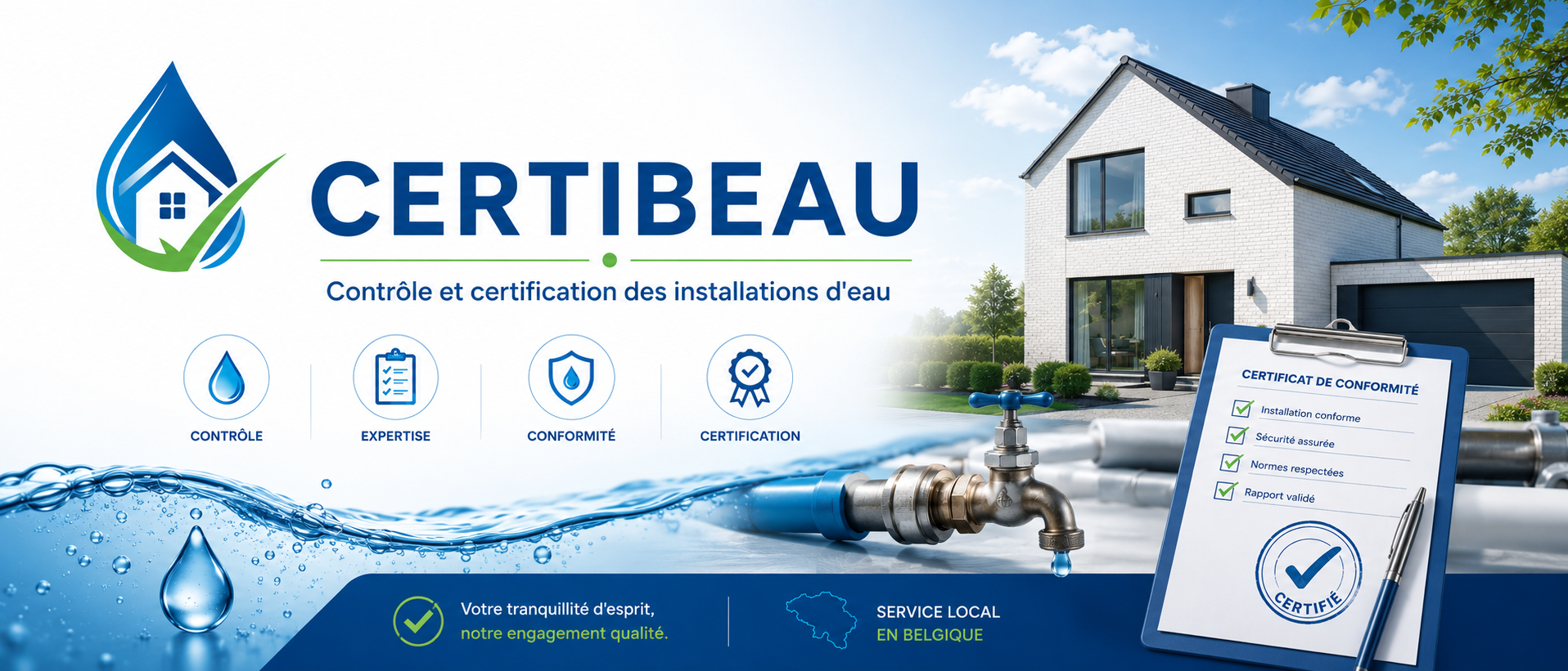 Contrôle CertIBEau des installations d’eau